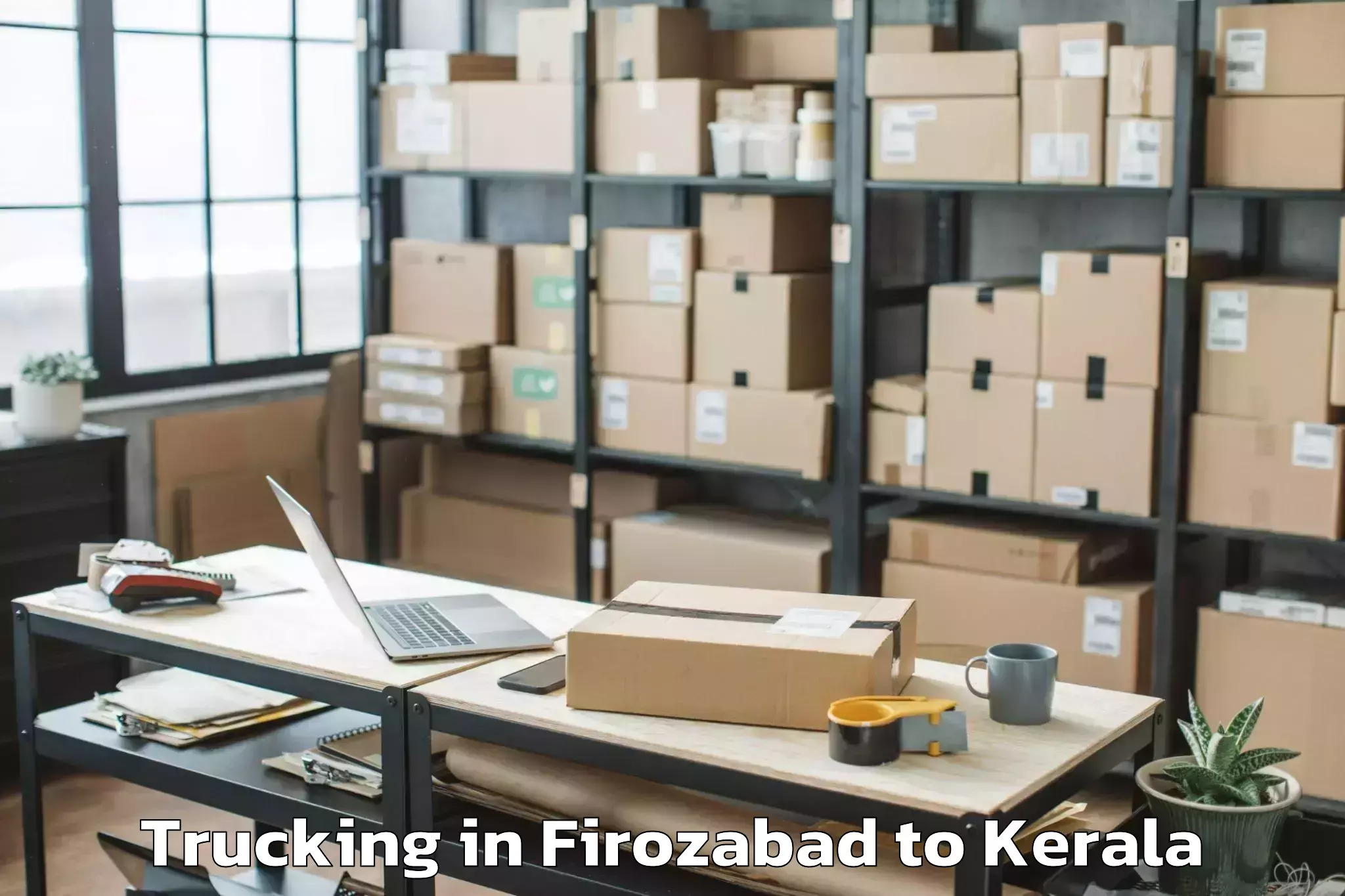 Book Firozabad to Iringal Trucking Online